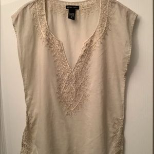 New York and Company Embroidered blouse
